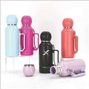 Insulated Water Bottle, Double Wall Vacuum Flask for Travel, 304 Grade Steel large-capacity 45oz5
